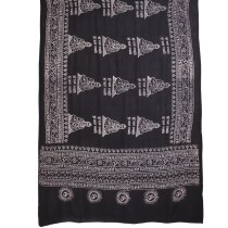 Prabhuji Meditation Yoga Prayer Shawl - Buddha - Black Large