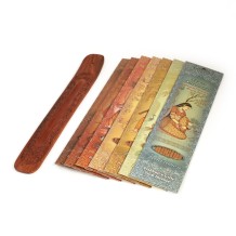 Prabhuji Incense Gift Set - Flat Burner + 7 Harmony Incense Stick & greeting A Precious Reminder that You are Loved