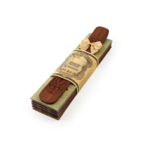 Prabhuji Incense Gift Set - Flat Burner + 7 Harmony Incense Stick & greeting Thank You for Being a Friend