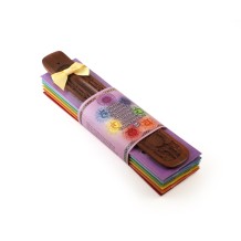 Prabhuji Incense Gift Set - Flat Burner + 7 Chakras Incense Stick in Purple Greeting Sleeve