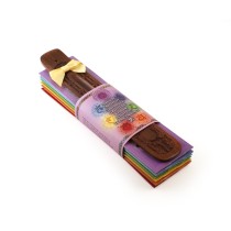 Prabhuji Incense Gift Set - Flat Burner + 7 Chakras Incense Stick in Purple Greeting Sleeve
