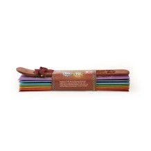 Prabhuji Incense Gift Set - Flat Burner + 7 Chakras Incense Stick in Brown Greeting Sleeve
