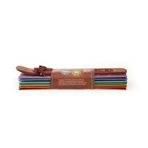 Prabhuji Incense Gift Set - Flat Burner + 7 Chakras Incense Stick in Brown Greeting Sleeve