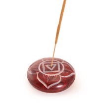 Prabhuji Incense Burner - Soapstone Pebble Root Chakra Muladhara 2.5"