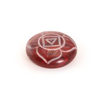 Prabhuji Incense Burner - Soapstone Pebble Root Chakra Muladhara 2.5"