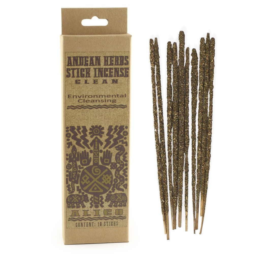 Prabhuji Smudging Incense - Clean - Andean Herbs Incense Sticks - Environmental Cleansing Prabhuji Smudging Incense - Clean - Andean Herbs Incense Sticks - Environmental Cleansing