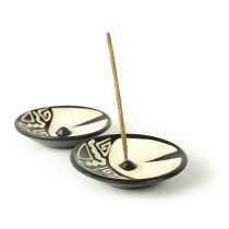Prabhuji Incense Burner - Peruvian Ceramic Incense Burner for Stick Incense - 4.75"