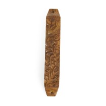 Prabhuji Decor - Wooden Mezuzah Case 9"x1.5" Garden