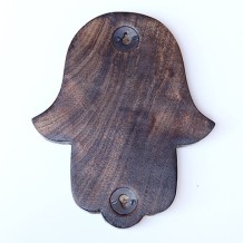 Prabhuji Decor - Wooden Hamsa - Myrtle 7"x6"