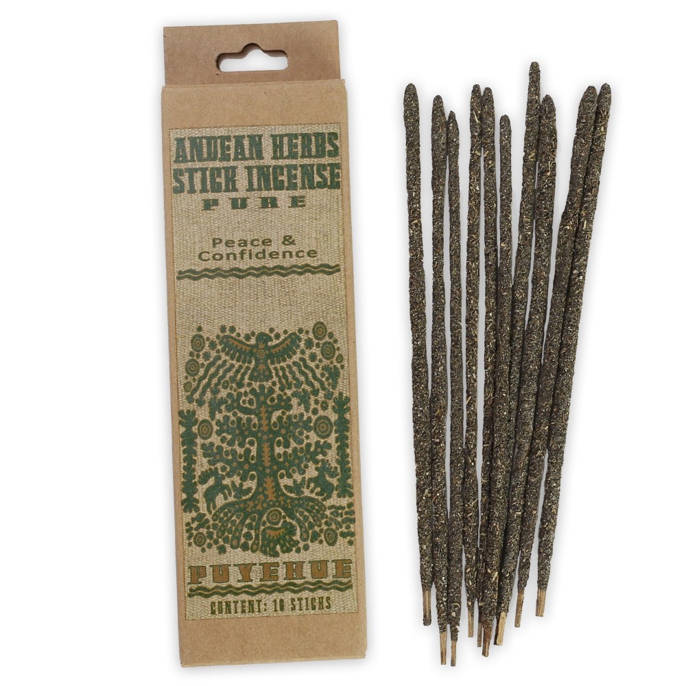 Prabhuji Smudging Incense - Pure - Andean Herbs Incense Sticks - Peace & Confidence