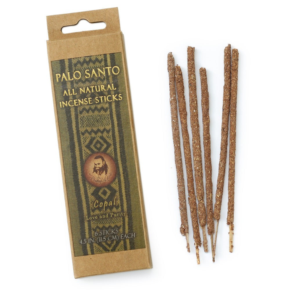 Prabhuji Palo Santo and Copal Incense Sticks - Love & Purity -  6 Incense Sticks