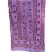 Prabhuji Meditation Yoga Prayer Shawl - Mantra Om - Purple Large