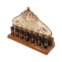 Prabhuji Display Rack - Attar Oils Tester and 28 Tassel Bottles