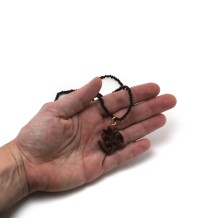 Prabhuji Meaningful Jewelry b Rosewood OM Necklace