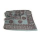 Prabhuji Meditation Yoga Prayer Shawl - Mantra Om - Grey Large