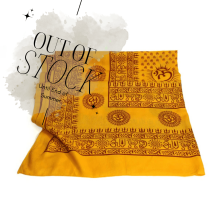 Prabhuji Meditation Yoga Prayer Shawl - Mantra Om - Yellow Large