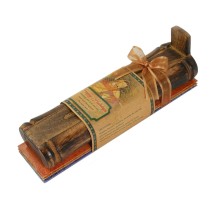 Prabhuji Incense Gift Set - Bamboo Burner + 3 Meditation Incense Sticks Packs and Holiday Greeting - Happy Holidays