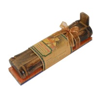 Prabhuji Incense Gift Set - Bamboo Burner + 3 Meditation Incense Sticks Packs and Holiday Greeting - Happy Holidays