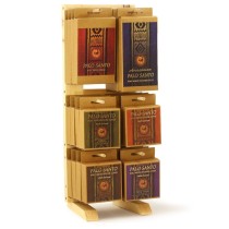 Prabhuji Display Rack - Palo Santo Line Compact Rack Vertical - 24 Packs
