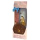 Prabhuji Incense Gift Set - Wood Round Burner + 3 Harmony Incense Sticks & Holiday Greeting (Gaudi, Gaudmalhar, Bhairavi)