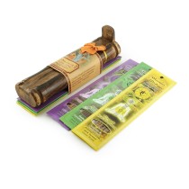 Prabhuji Incense Gift Set - Bamboo Burner + 3 Chakra Incense Sticks Packs & Love Greeting - Lost in Love