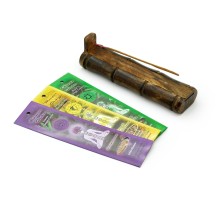 Prabhuji Incense Gift Set - Bamboo Burner + 3 Chakra Incense Sticks Packs & Love Greeting - Lost in Love
