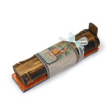 Prabhuji Incense Gift Set - Bamboo Burner + 3 Meditation Sticks Packs & Holiday Greeting - Love