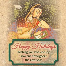 Prabhuji Incense Gift Set - Bamboo Burner + 3 Meditation Sticks Packs & Holiday Greeting - Peace