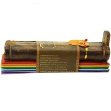 Prabhuji Incense Gift Set - Bamboo Burner + 7 Chakras Incense Stick & Greeting: Thank you for being you