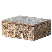 Prabhuji Onyx Box - Small Rectangle Coral