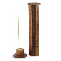 Prabhuji Incense Burner - Wooden Octagonal Tower
