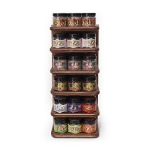 Prabhuji Display Rack - Herbal Resin Incense - Basic and Intention Lines - 36 Jars 2.4oz