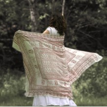 Prabhuji Meditation Yoga Prayer Shawl - Maha Mantra - White Large