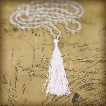 Prabhuji Prayer Mala Beads - Clear Crystal Quartz - 108 Prayer Beads