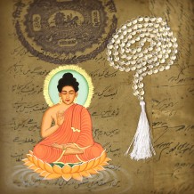 Prabhuji Prayer Mala Beads - Clear Crystal Quartz - 108 Prayer Beads