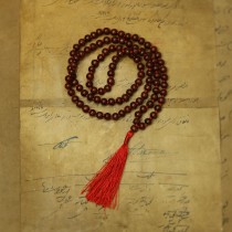 Prabhuji Prayer Mala Beads - Rosewood - 108 Prayer Beads