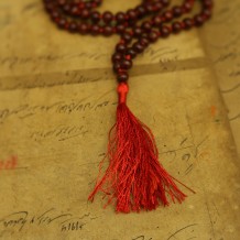 Prabhuji Prayer Mala Beads - Rosewood - 108 Prayer Beads