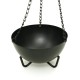 Prabhuji Burner - Hanging Black Cauldron Large
