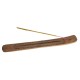 Prabhuji incense Burner - Wooden Flat Carved Feather