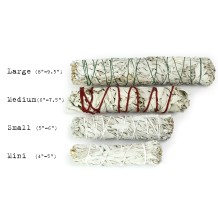 Prabhuji White Sage Smudge Stick - Small Bundle (5"-6")