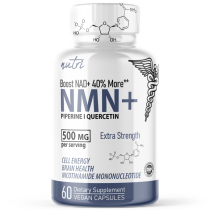 NMN+ 500 mg (NMN + Quercetin & Piperine) EXTRA Strength 60 ct.