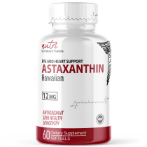 Astaxanthin (Hawaiian) - Premium Supplements - 12 mg - 60ct