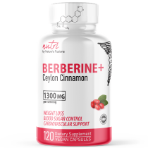Berberine+ Supplement with Cinnamon Ceylon 1300mg - 120ct