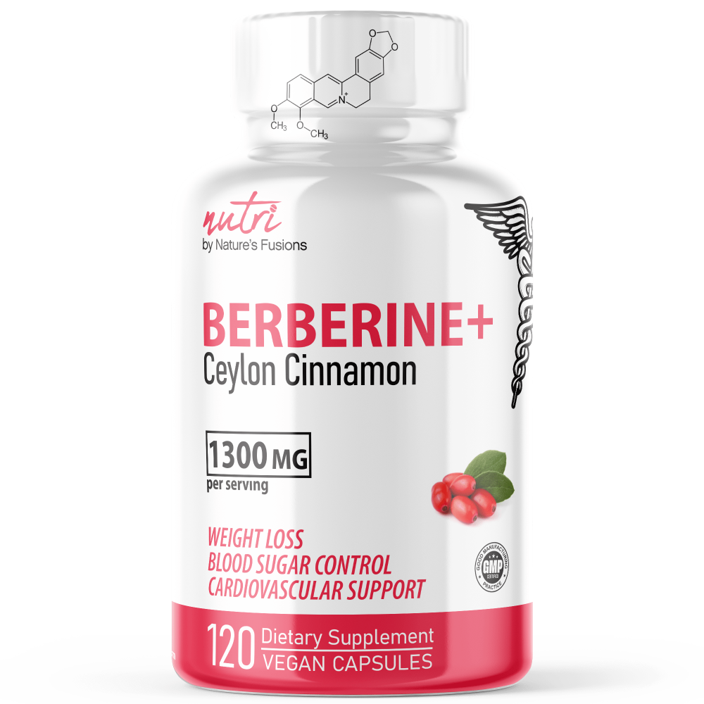 Berberine+ Supplement with Cinnamon Ceylon 1300mg - 120ct