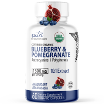 Blueberry & Pomegranate Extracts 1300mg - ORGANIC