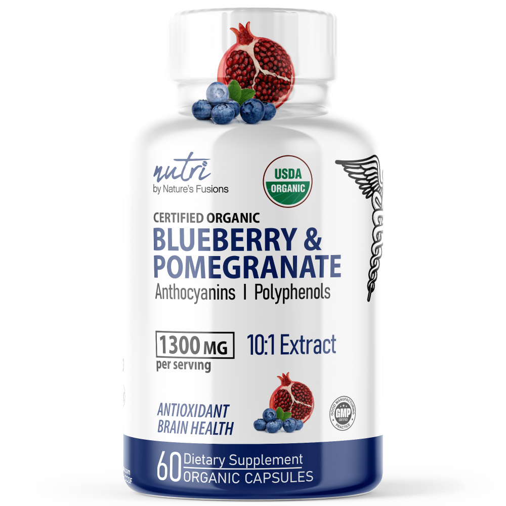 Blueberry & Pomegranate Extracts 1300mg - ORGANIC