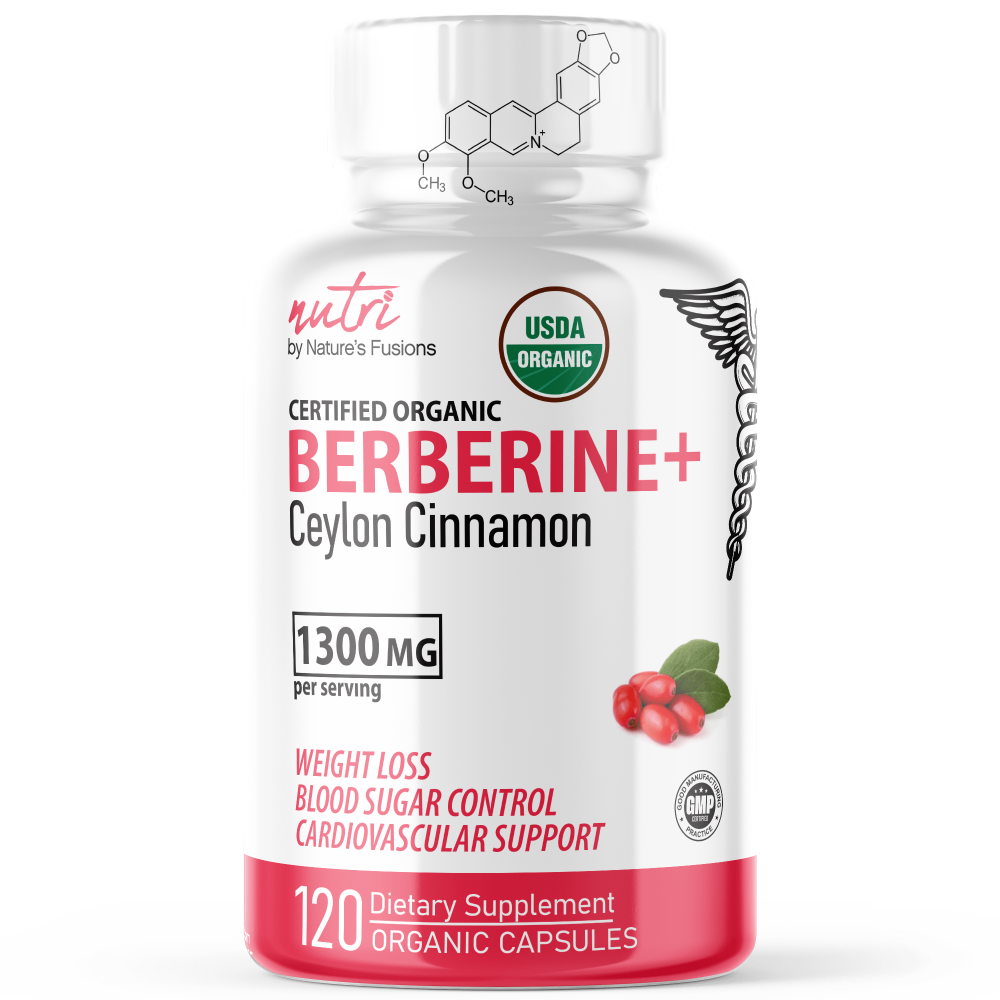 Berberine+ with Cinnamon Ceylon 1300 mg - ORGANIC 120ct
