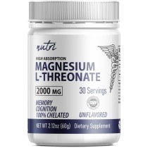 Magnesium L-Threonate 2000mg Unflavored Powder 60g Tub