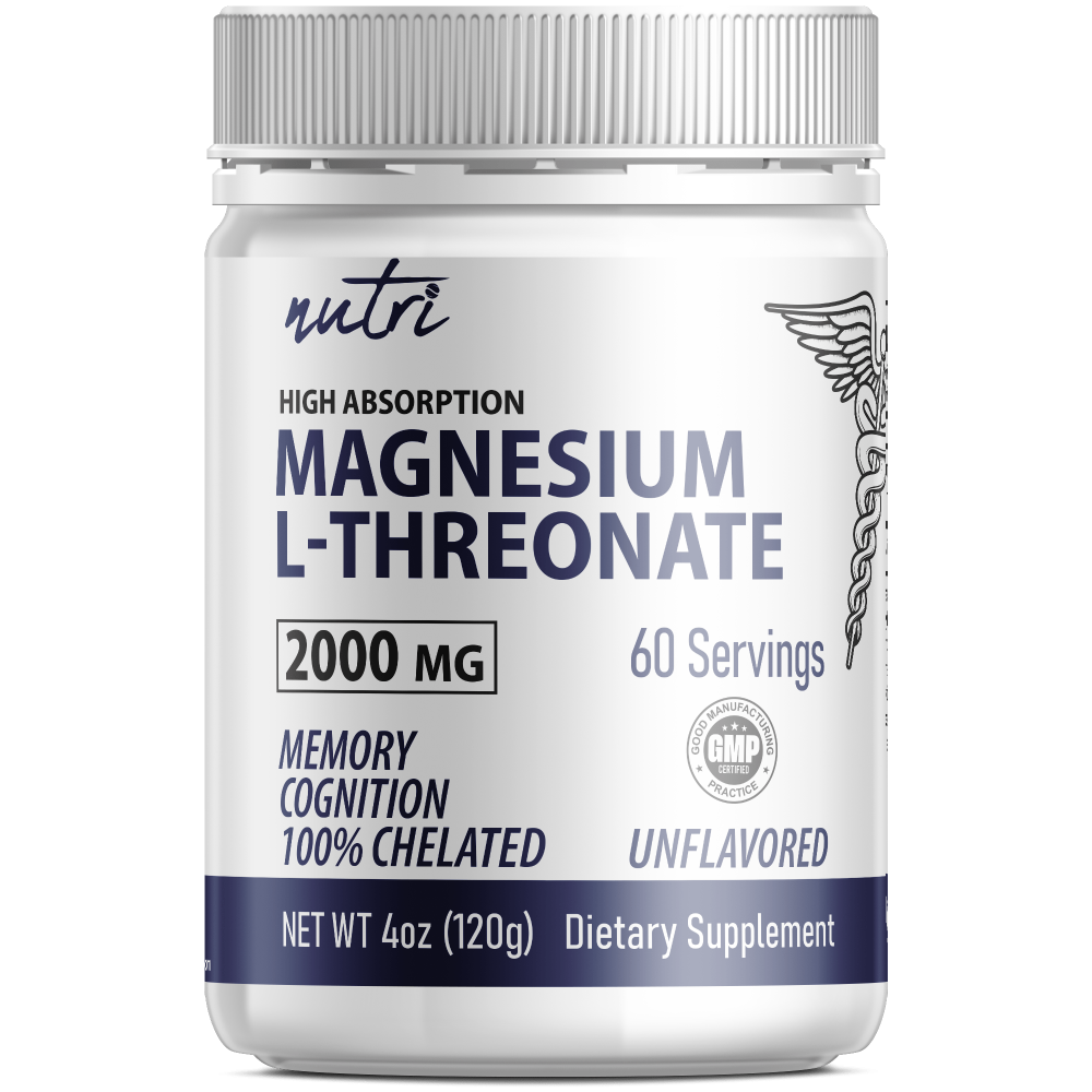 Magnesium L-Threonate 2000mg Unflavored Powder 120g Tub Magnesium L-Threonate 2000mg Unflavored Powder 120g Tub