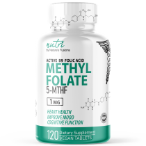 Methylfolate 1 MG - 120 Vegan Tablets